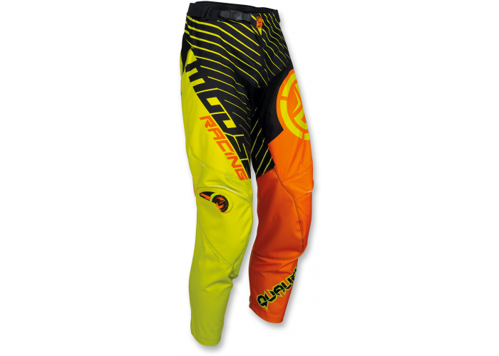Pantaloni copii Moose Racing qualifier culoare portocaliu/verde florescent marime 22